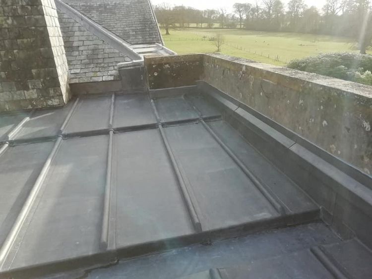 Lead Roof on Listed Manor House