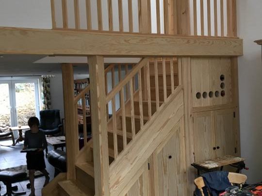Southern Yellow Pine Staircase