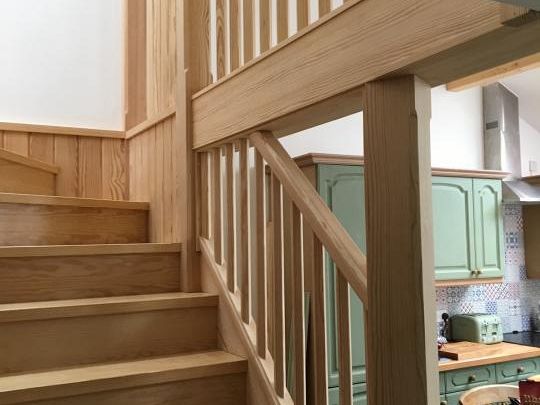 Southern Yellow Pine Staircase