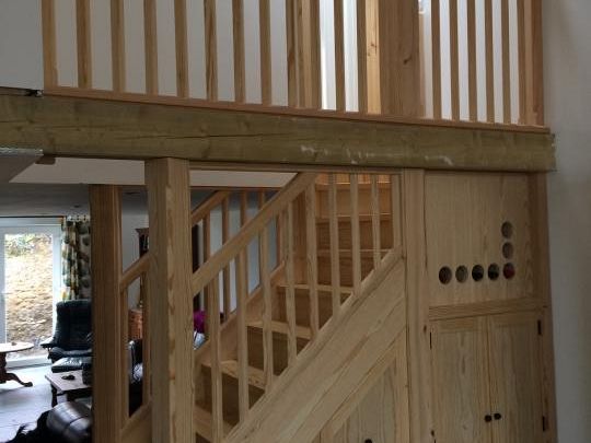 Southern Yellow Pine Staircase